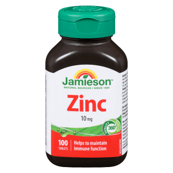 Jamieson Zinc 10 mg 100 Tablets