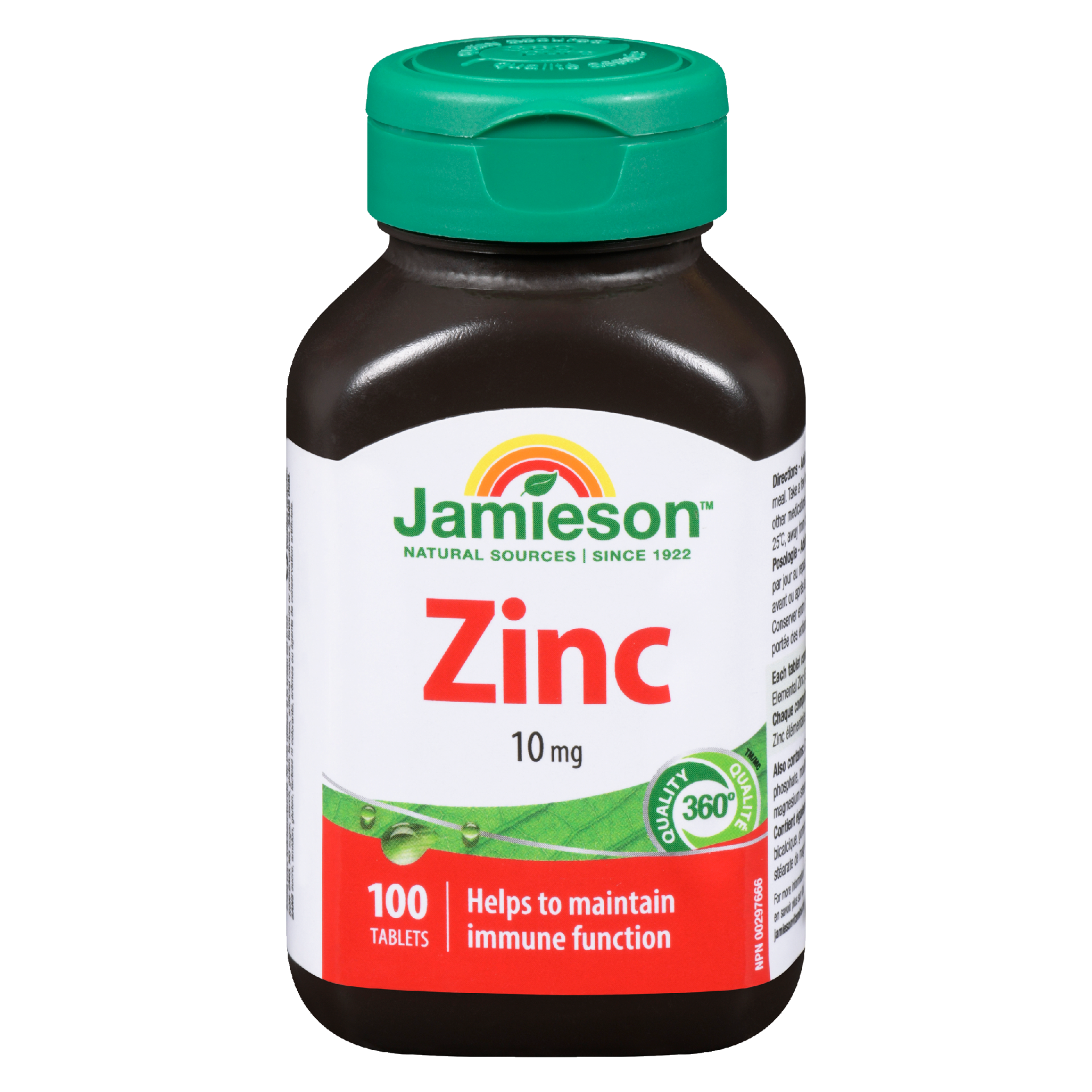 Jamieson Zinc 10 mg 100 Tablets