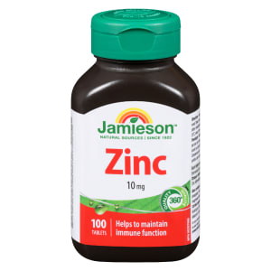 Jamieson Zinc 10 mg 100 Tablets