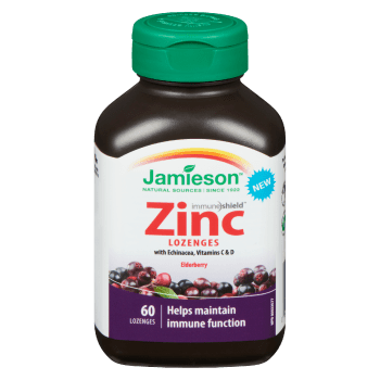 Jamieson Zinc Lozenges Elderberry 60 Lozenges
