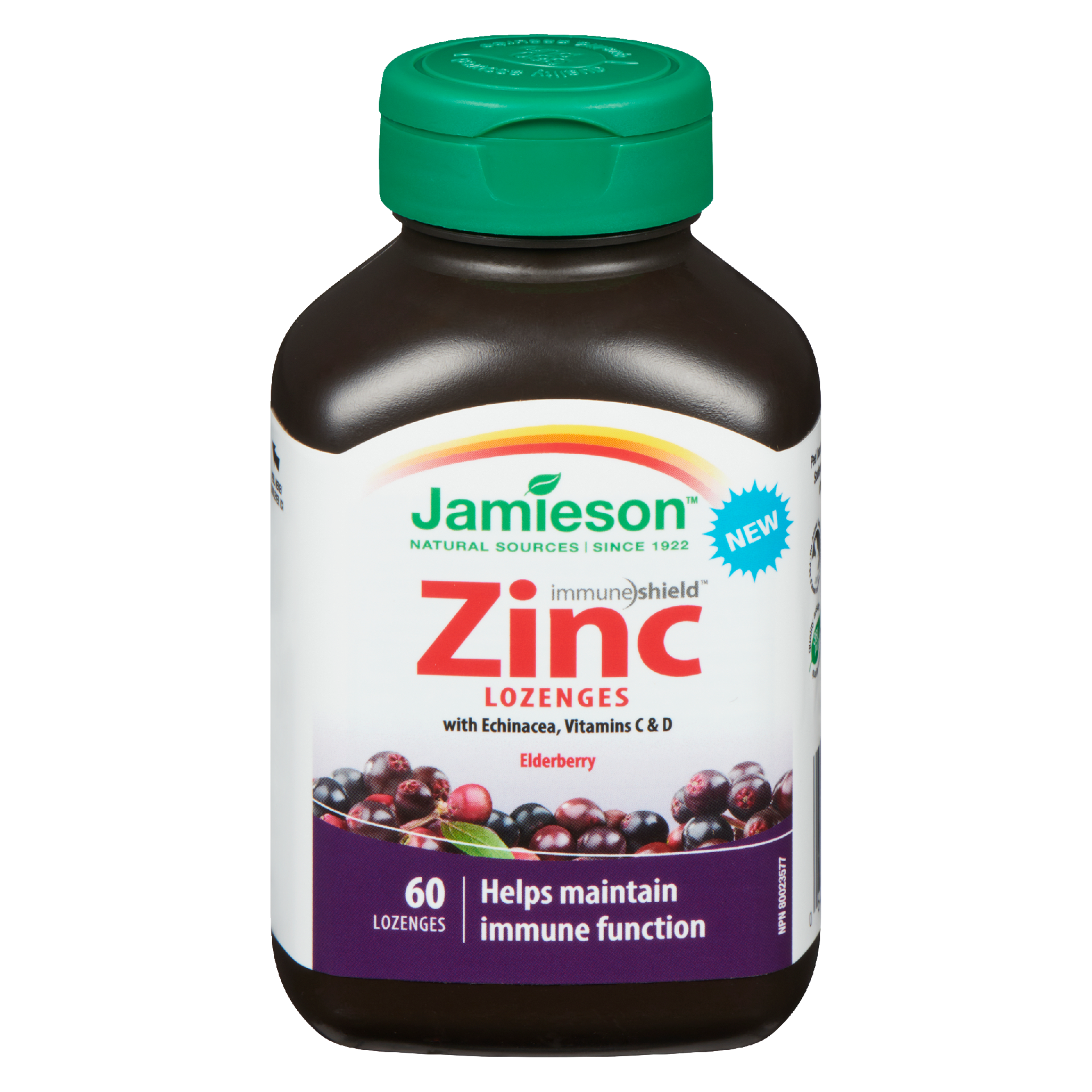 Jamieson Zinc Lozenges Elderberry 60 Lozenges