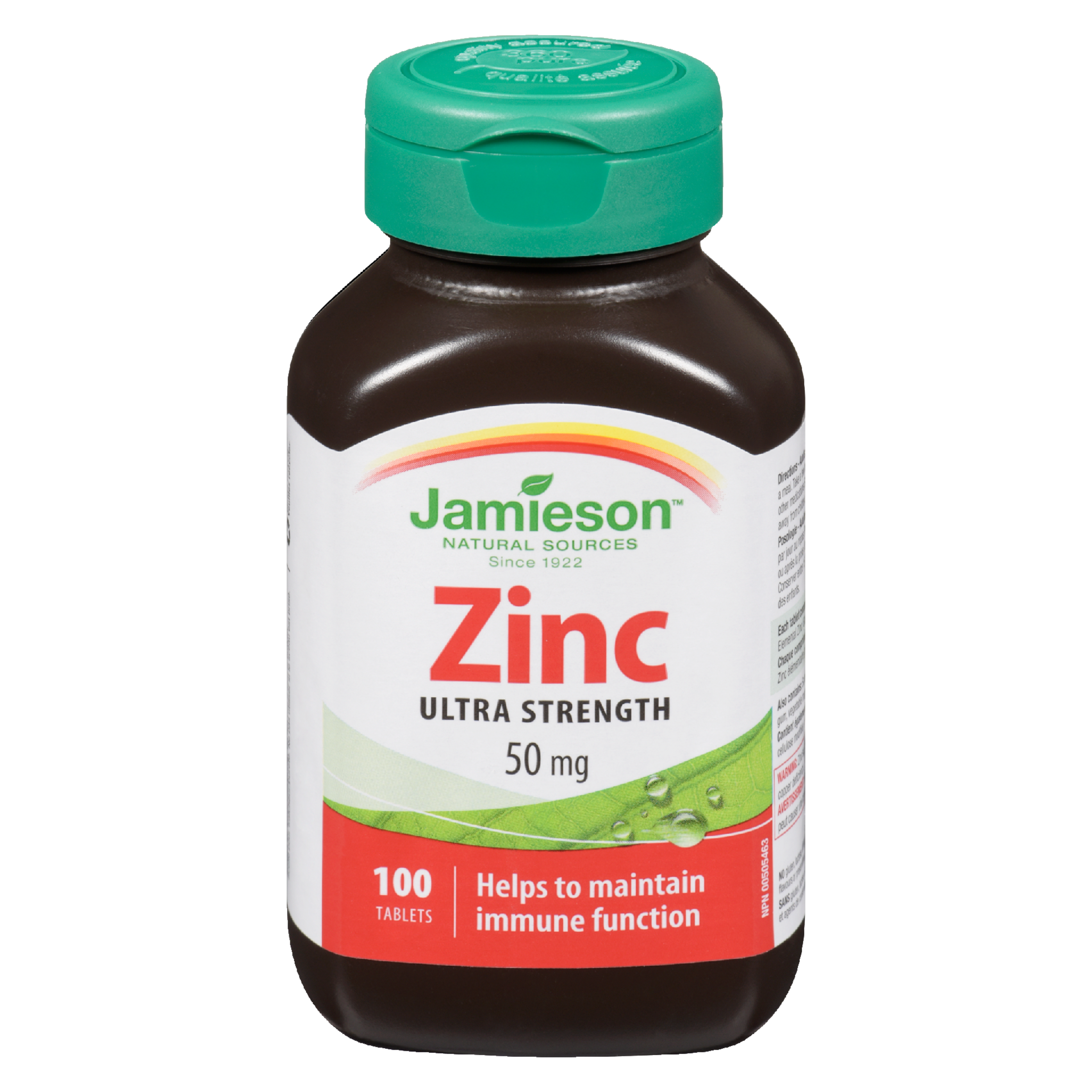 Jamieson Zinc Ultra Strength 50 mg 100 Tablets