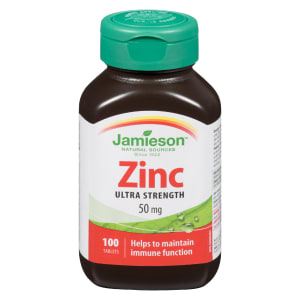 Jamieson Zinc Ultra Strength 50 mg 100 Tablets