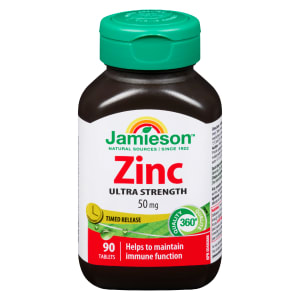 Jamieson Zinc Ultra Strength 50 mg 90 Tablets