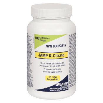 JAMP Pharma JAMP K-Citrate 10 mEq Potassium 100 Tablets