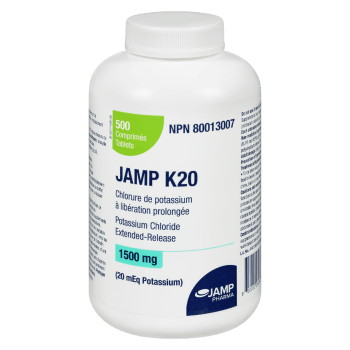 JAMP Pharma JAMP K20 1500 mg 500 Tablets