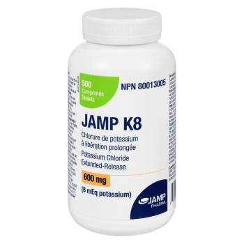 JAMP Pharma JAMP K8 600 mg 500 Tablets