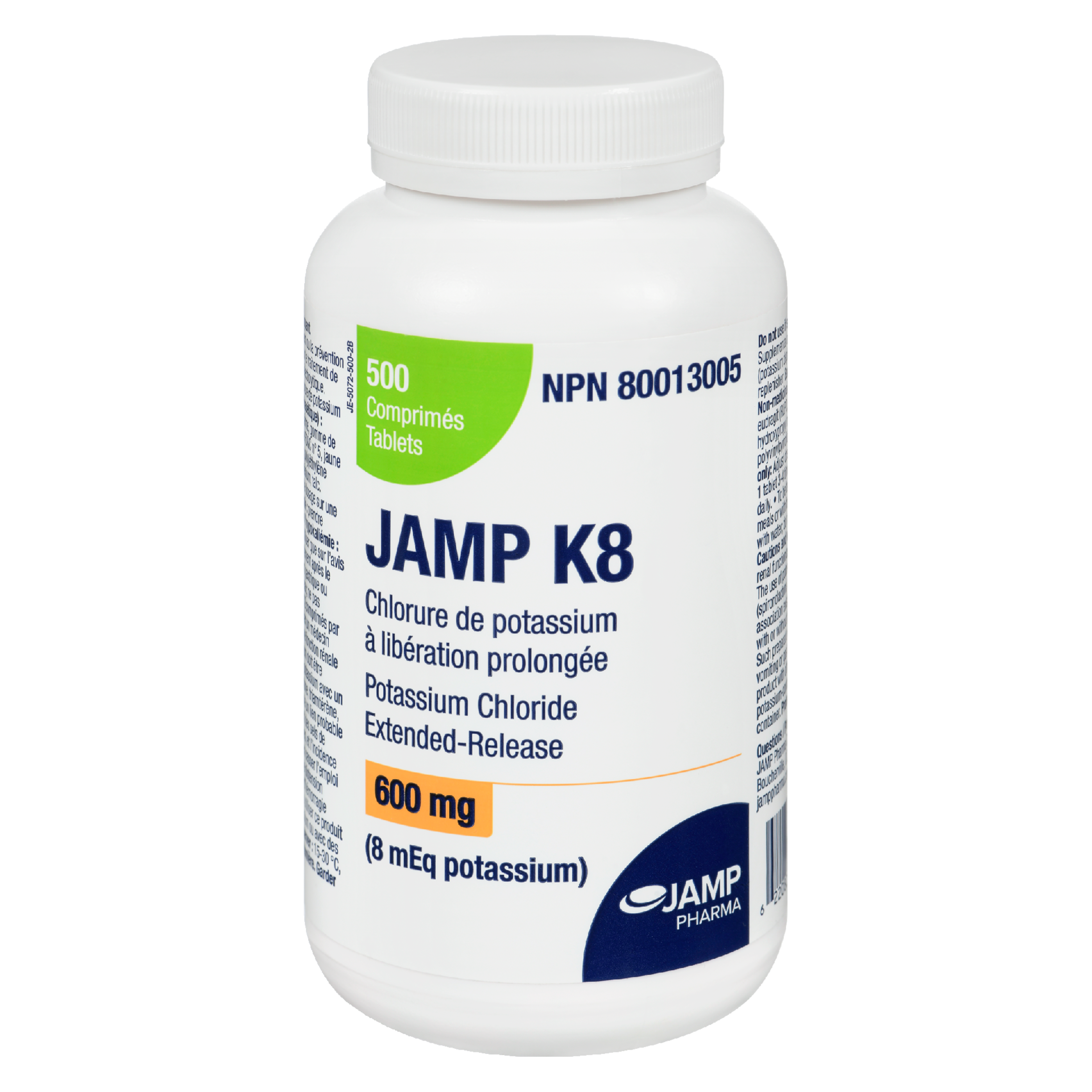 JAMP Pharma JAMP K8 600 mg 500 Tablets