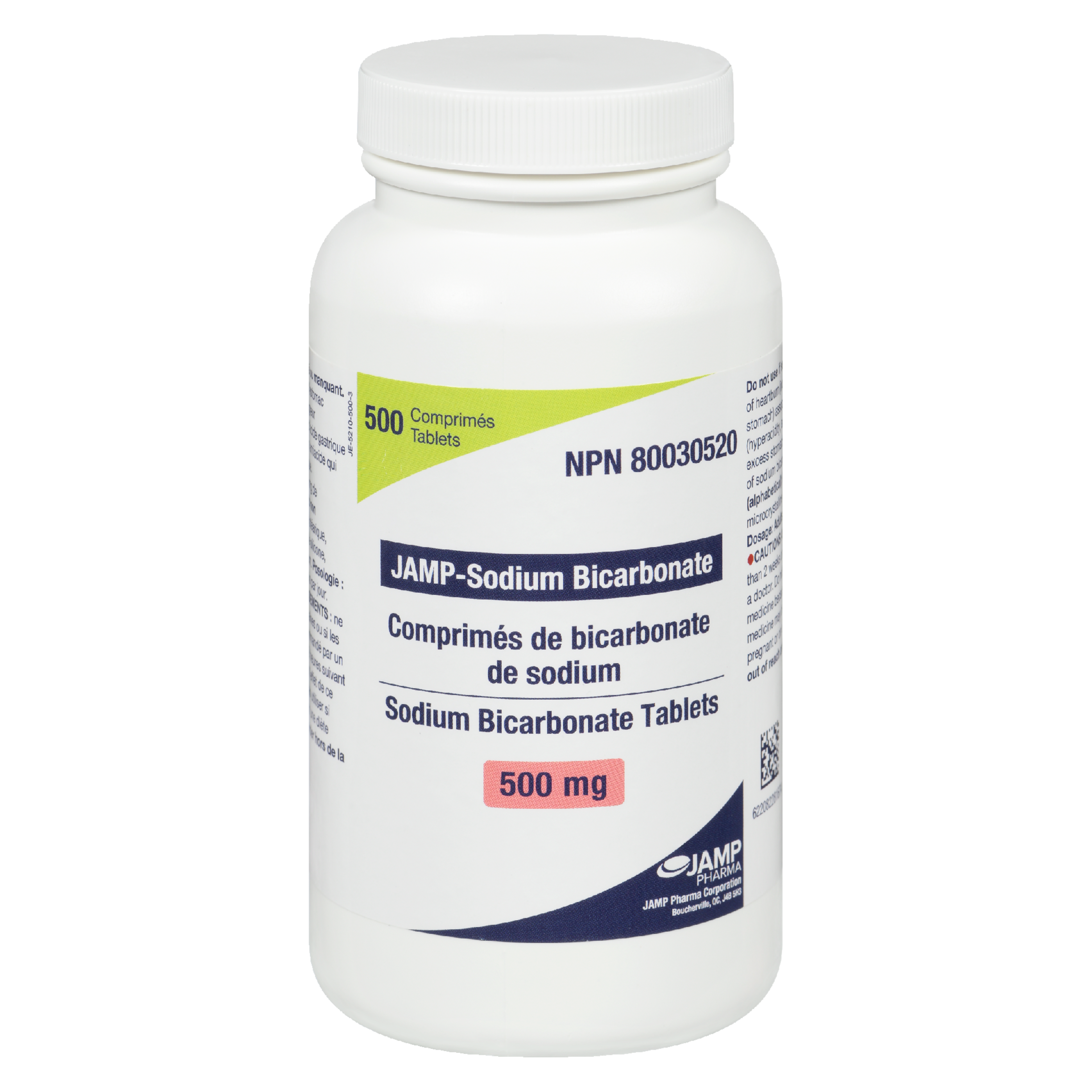 JAMP Pharma JAMP-Sodium Bicarbonate 500 mg 500 Tablets