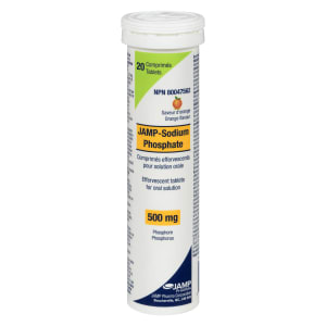 JAMP Pharma JAMP-Sodium Phosphate 500 mg Orange Flavour 20 Tablets