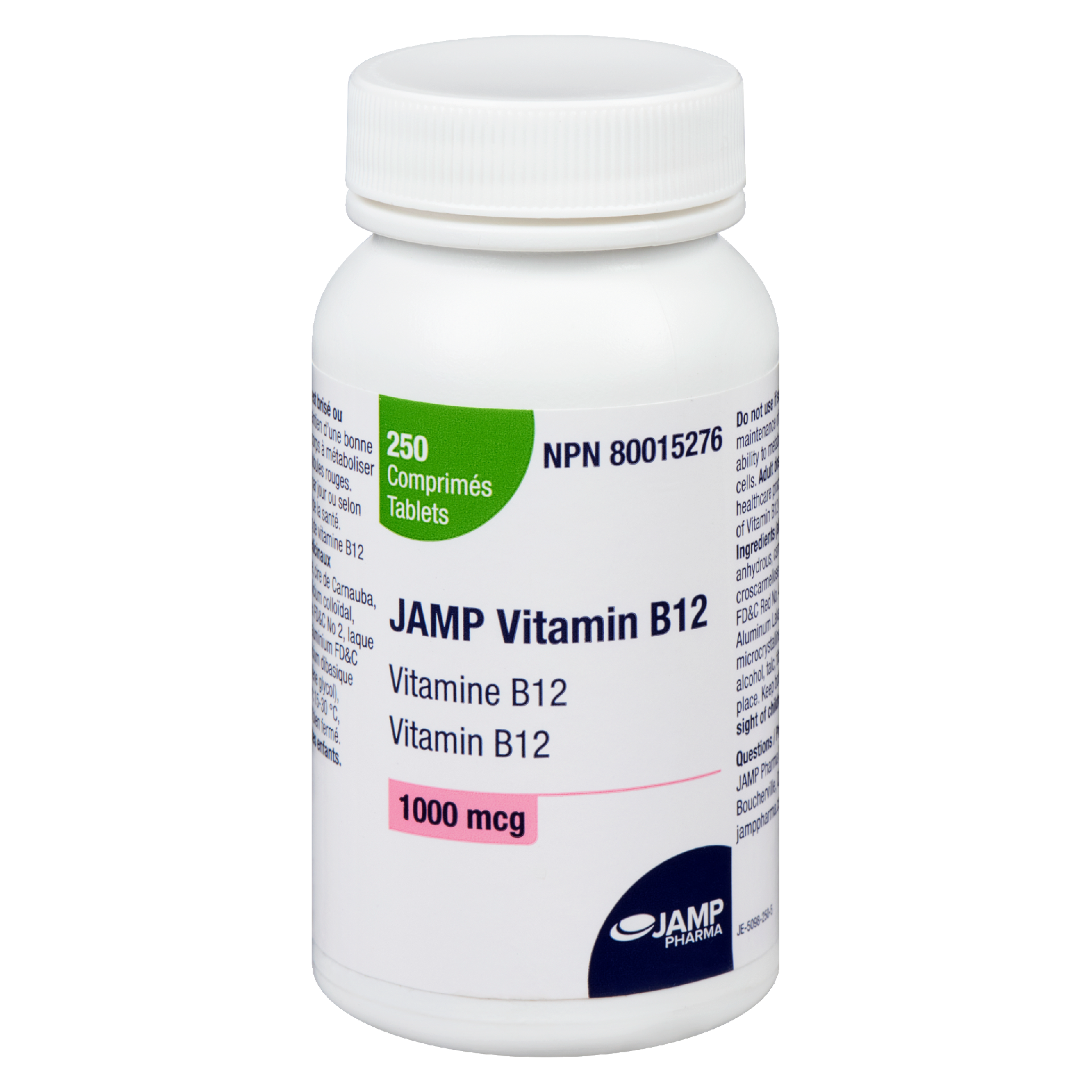 JAMP Pharma JAMP Vitamin B12 1000 mcg 250 Tablets