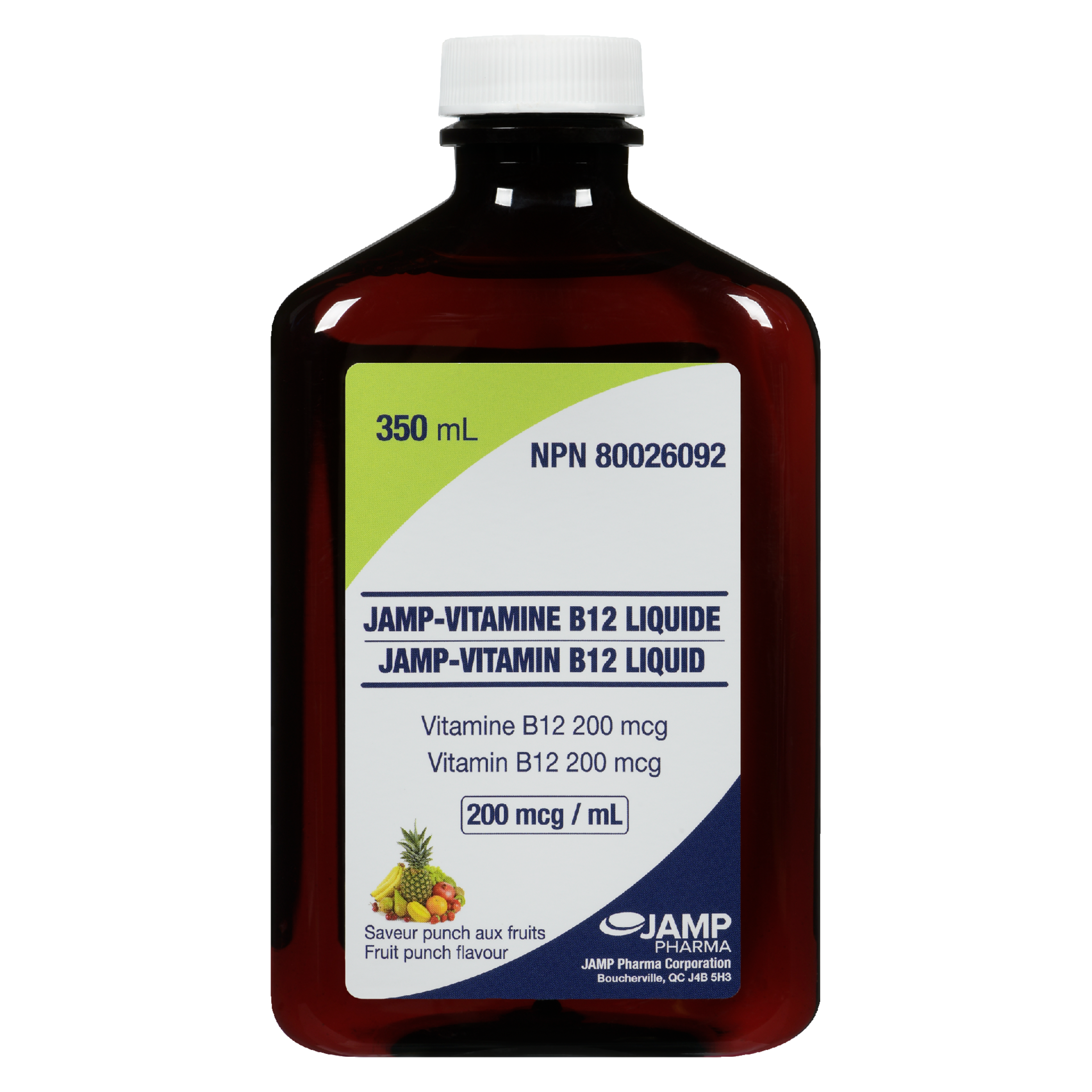 JAMP Pharma JAMP-Vitamin B12 Liquid Fruit Punch Flavour 350 ml