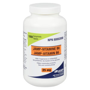 JAMP Pharma JAMP-Vitamin B6 25 mg 1000 Tablets