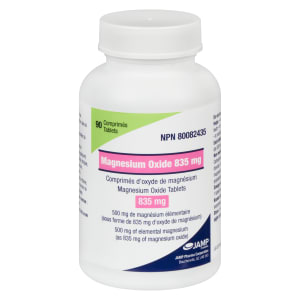 JAMP Pharma Magnesium Oxide 835 mg Magnesium Oxide Tablets 90 Tablets