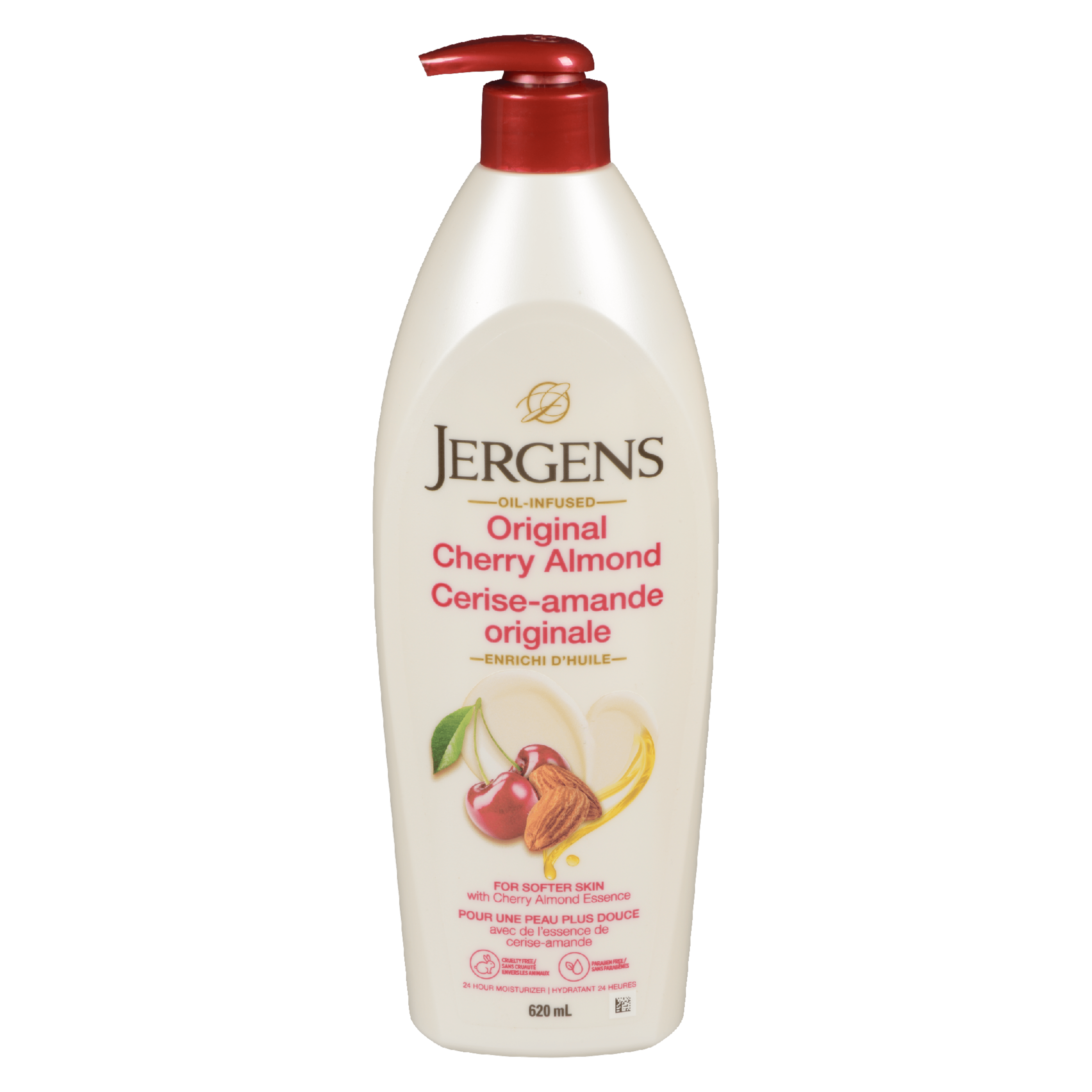Jergens 24 Hour Moisturizer Original Cherry Almond 620 ml