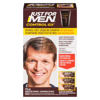 Just for Men Control GX Haircolour Shampoo Gradual Grey-Reducing Shampoo for Light Shades 118 ml