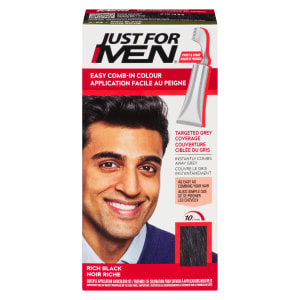 Just For Men Easy Comb-In Colour Multiple Application Haircolour Kit A-65 Rich Black 35 g