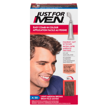 Just for Men Single Application Kit Easy Comb-In Colour Light Medium Brown A-30 35 g