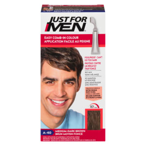 Just for Men Single Application Kit Easy Comb-In Colour Medium Dark Brown A-40 35 g