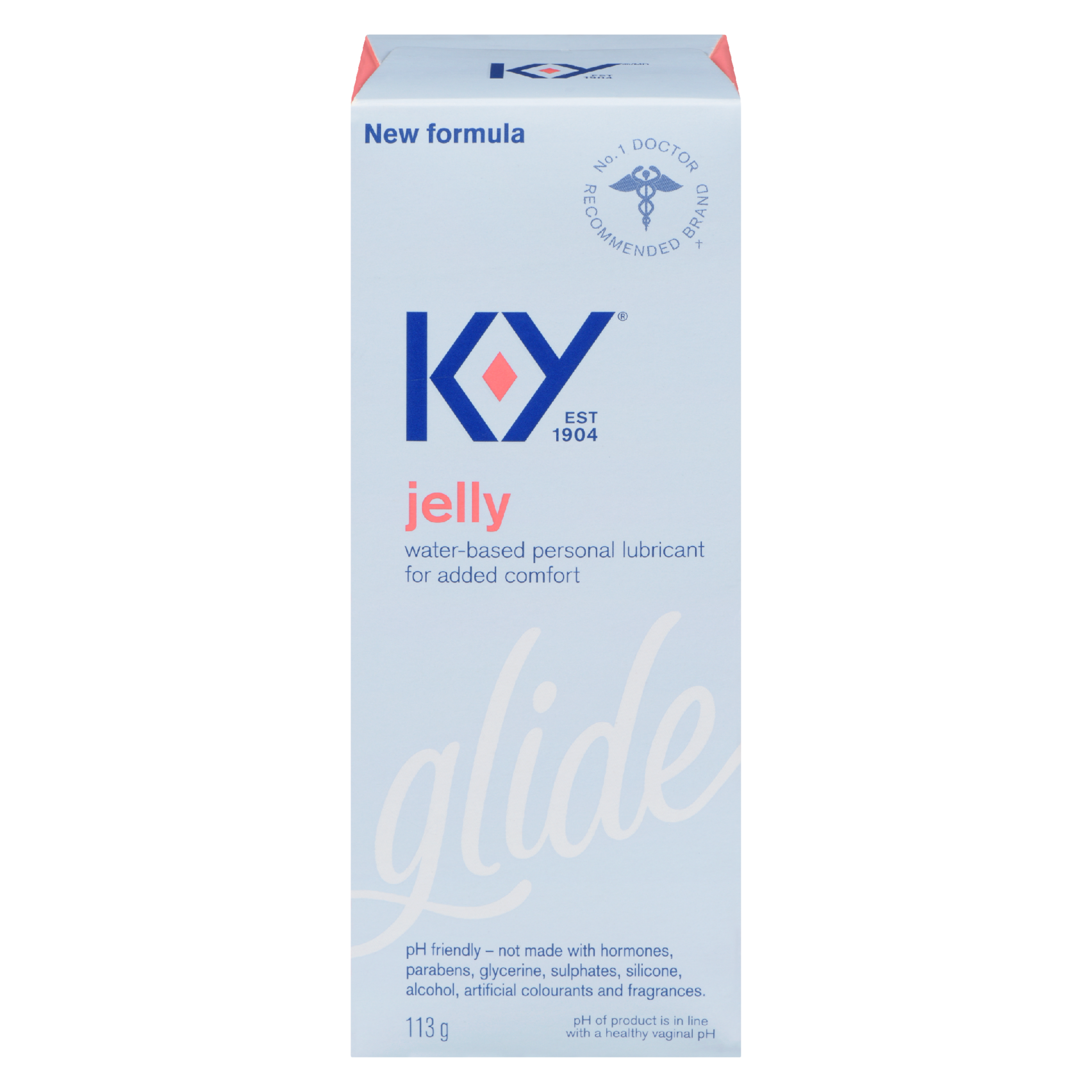 K-Y Jelly Water-Based Personal Lubricant for Added Comfort Glide 113 g