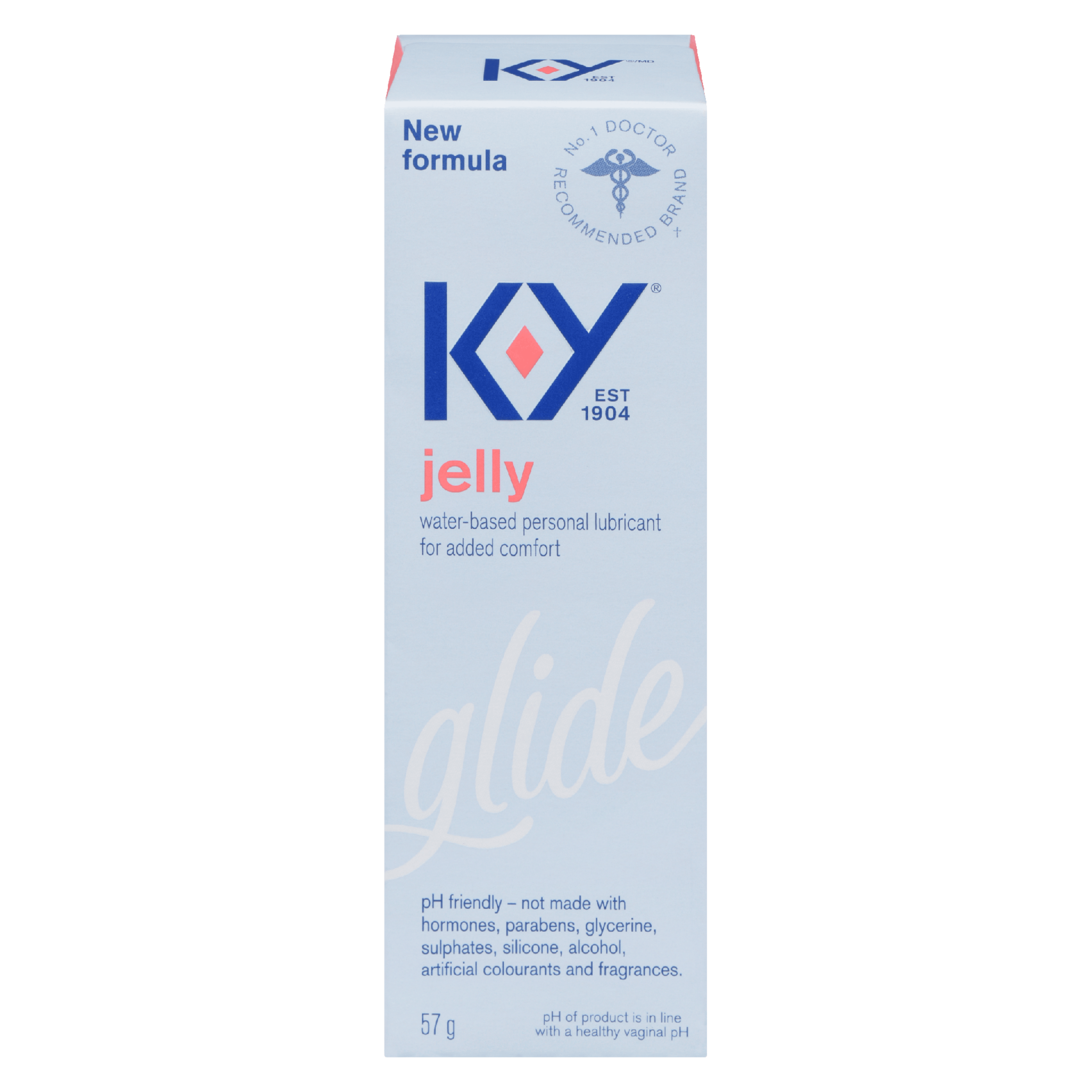 K-Y Jelly Water-Based Personal Lubricant for Added Comfort Glide 57 g