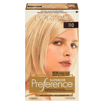 L'Oréal Paris Superior Preference Fade-Defying Colour & Shine System Permanent 110 Very Light Ash Blonde