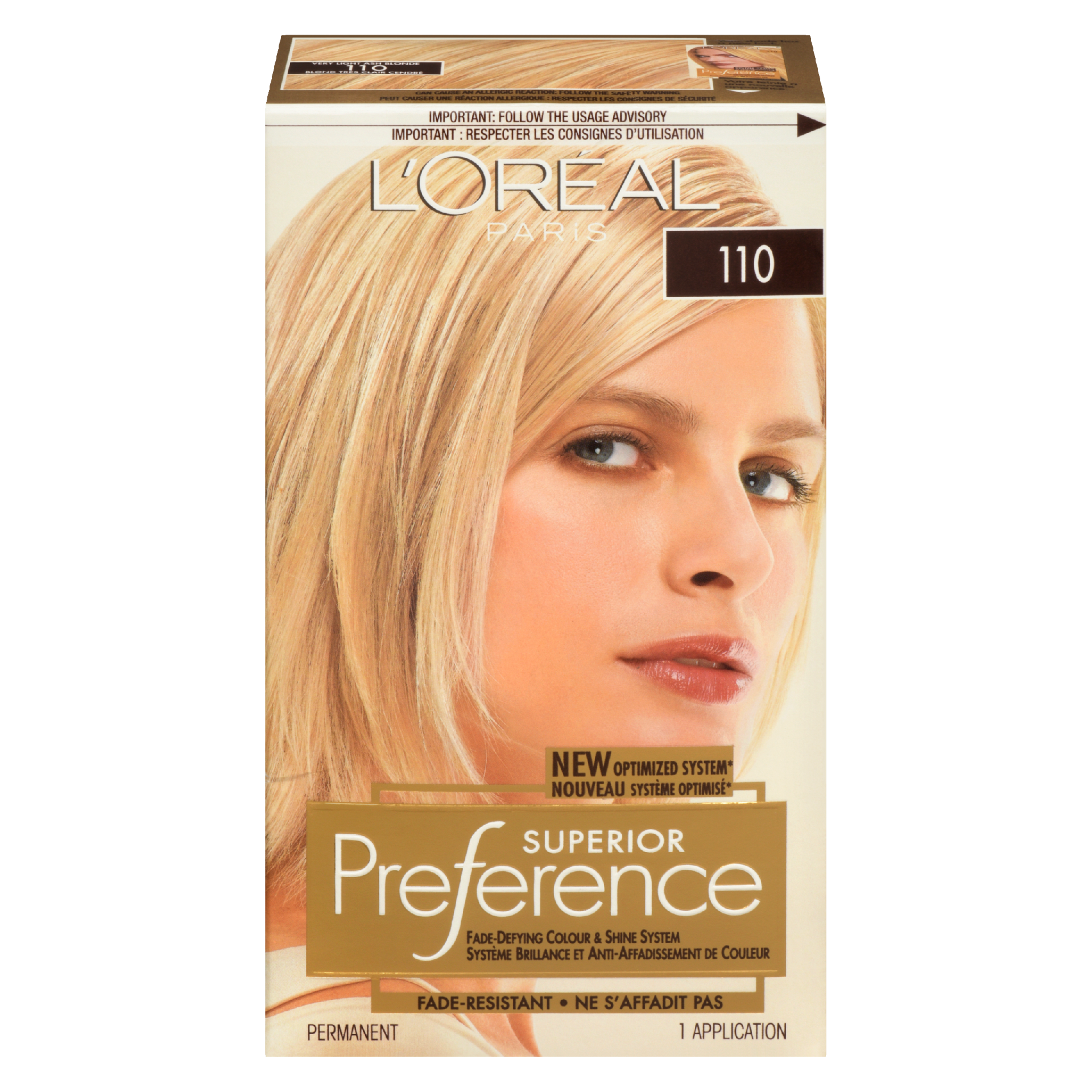 L'Oréal Paris Superior Preference Fade-Defying Colour & Shine System Permanent 110 Very Light Ash Blonde