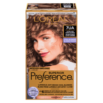 L'Oréal Paris Superior Preference Luminous Anti-Brass Cool Blondes 7UA Ultra Ash Dark Blonde Cool Blondes