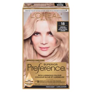 L'Oréal Paris Superior Preference Rich Luminous Colour 18 Medium Ash Blonde
