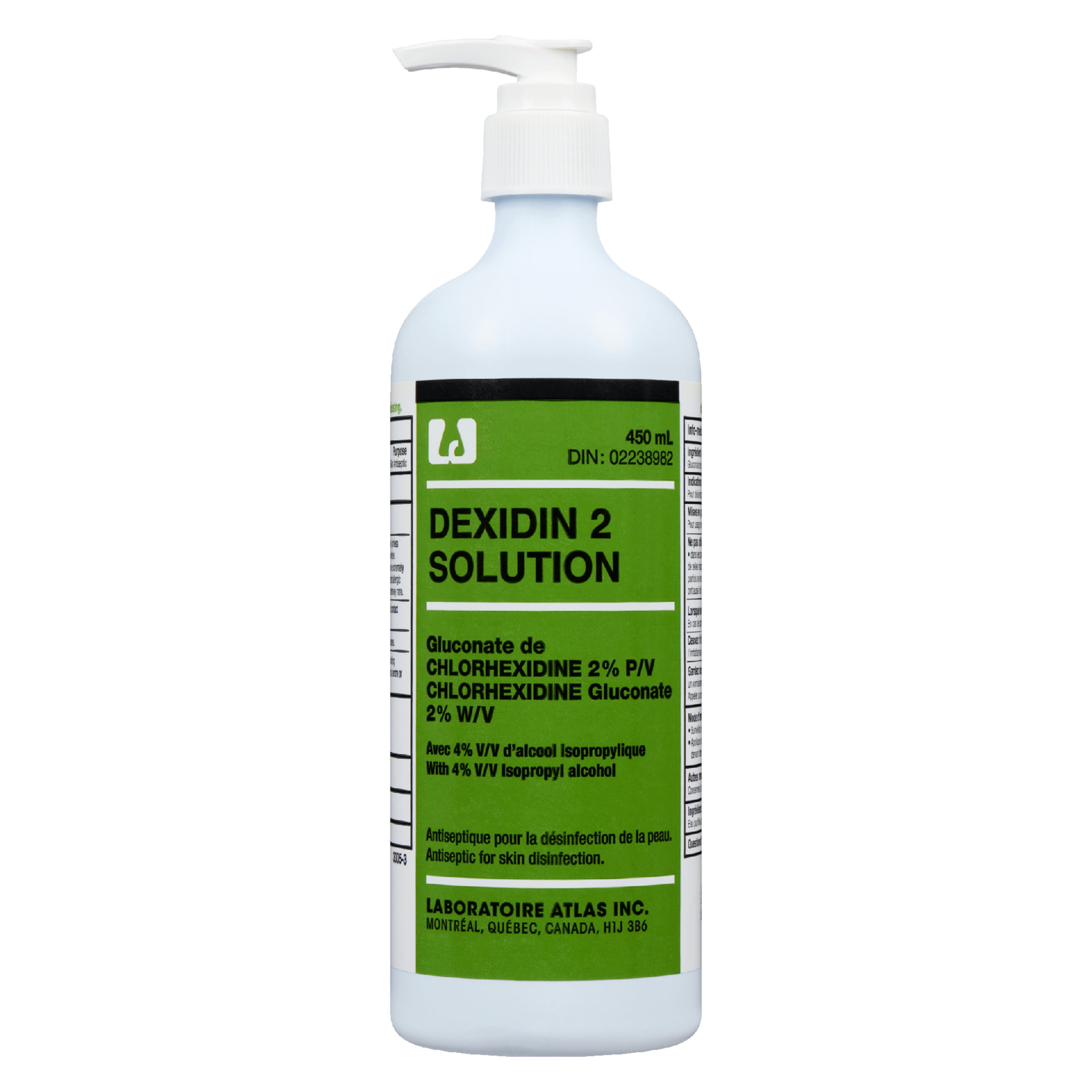 Laboratoire Atlas Dexidin 2 Solution 450 ml
