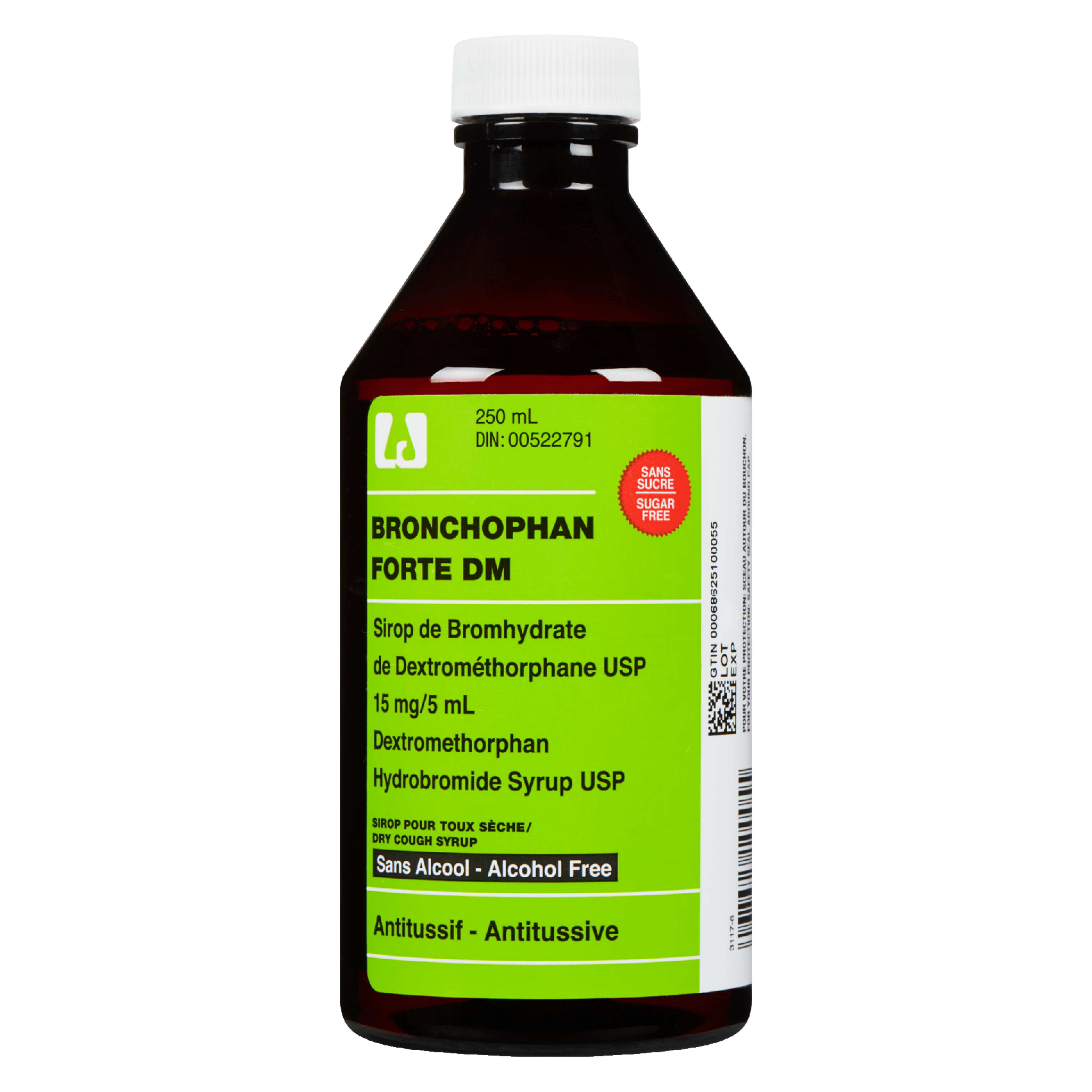 Laboratoire Atlas Dry Cough Syrup Bronchophan Forte DM 250 ml