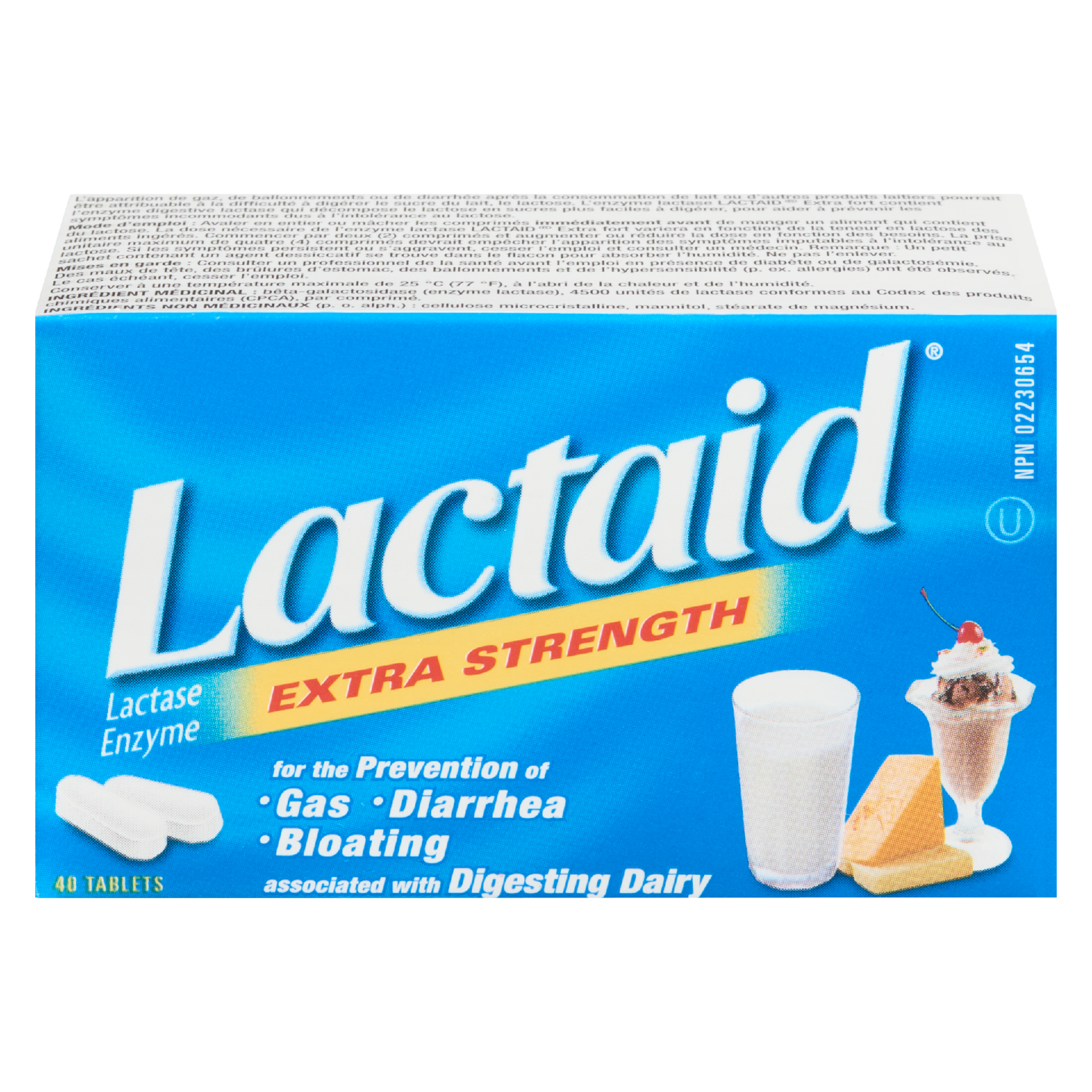 Lactaid Lactase Enzyme Extra Strength 40 Tablets