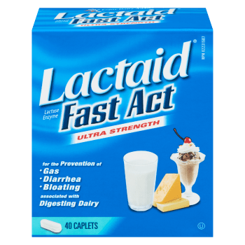 Lactaid Lactase Enzyme Fast Act Ultra Strength 40 Caplets