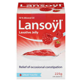 Lansoÿl Laxative Jelly Raspberry Flavoured 225 g