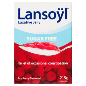 Lansoÿl Sugar Free Raspberry Flavoured Laxative Jelly 215 g