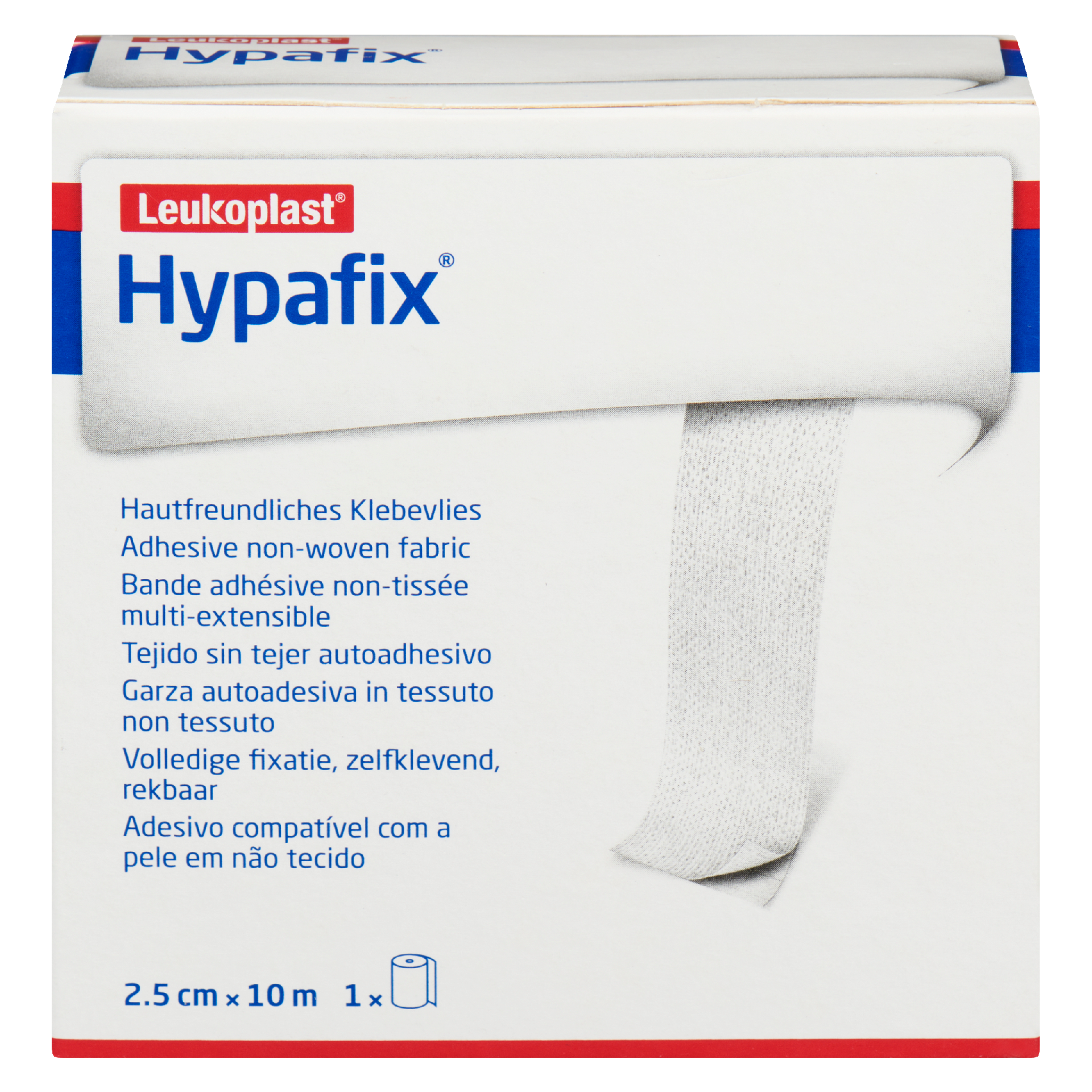 Leukoplast Hypafix Adhesive Non-Woven Fabric 2.5 cm x 10 m
