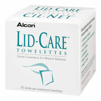 Lid Care Towelettes Eyelid Cleanser and Eye Makeup Remover 30 Count