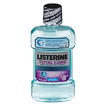 Listerine Total Care for Sensitive Teeth Antiseptic Mouthwash Clean Mint 250 ml