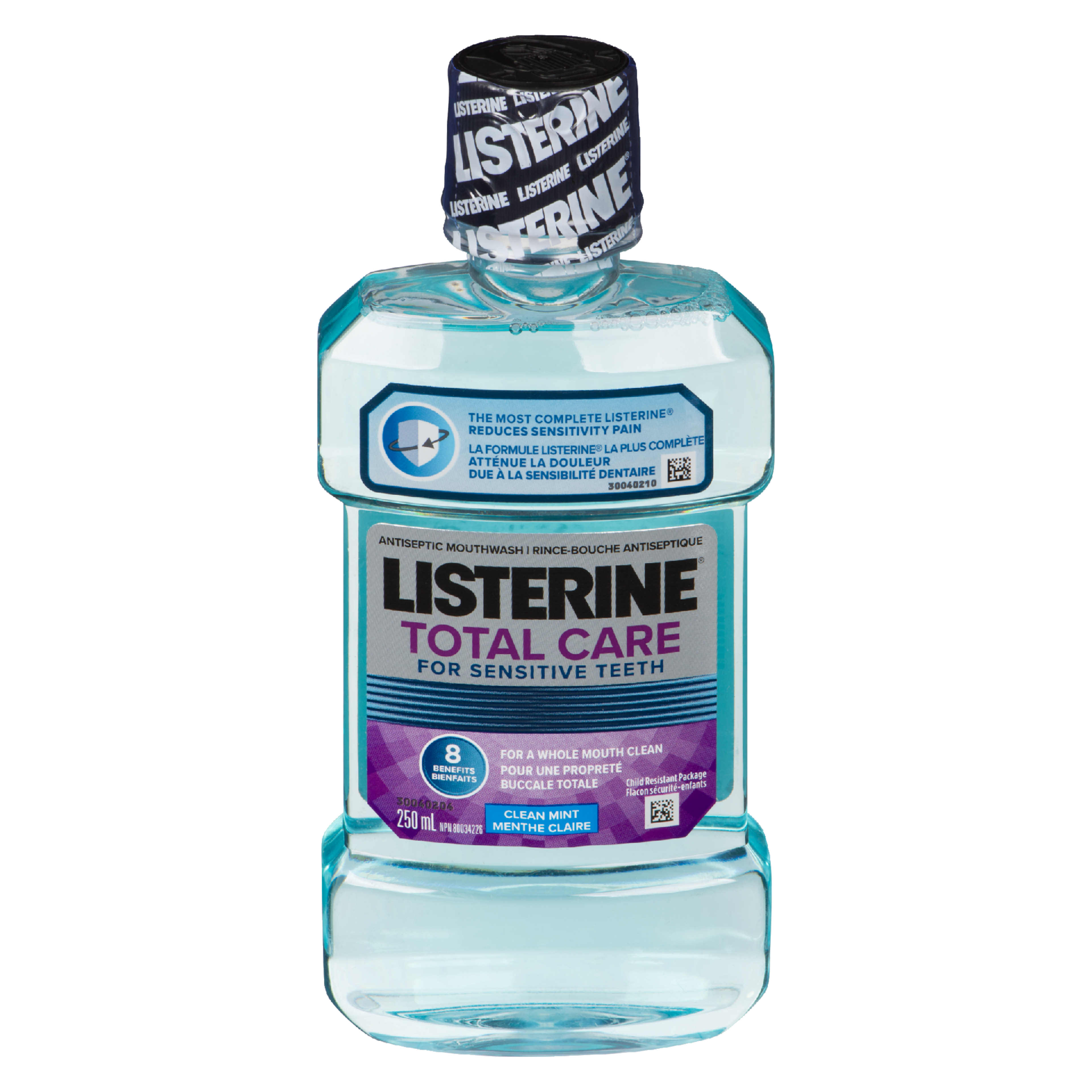 Listerine Total Care for Sensitive Teeth Antiseptic Mouthwash Clean Mint 250 ml