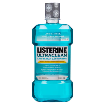 Listerine Ultraclean Anti-Tartar Antiseptic Mouthwash 1 L