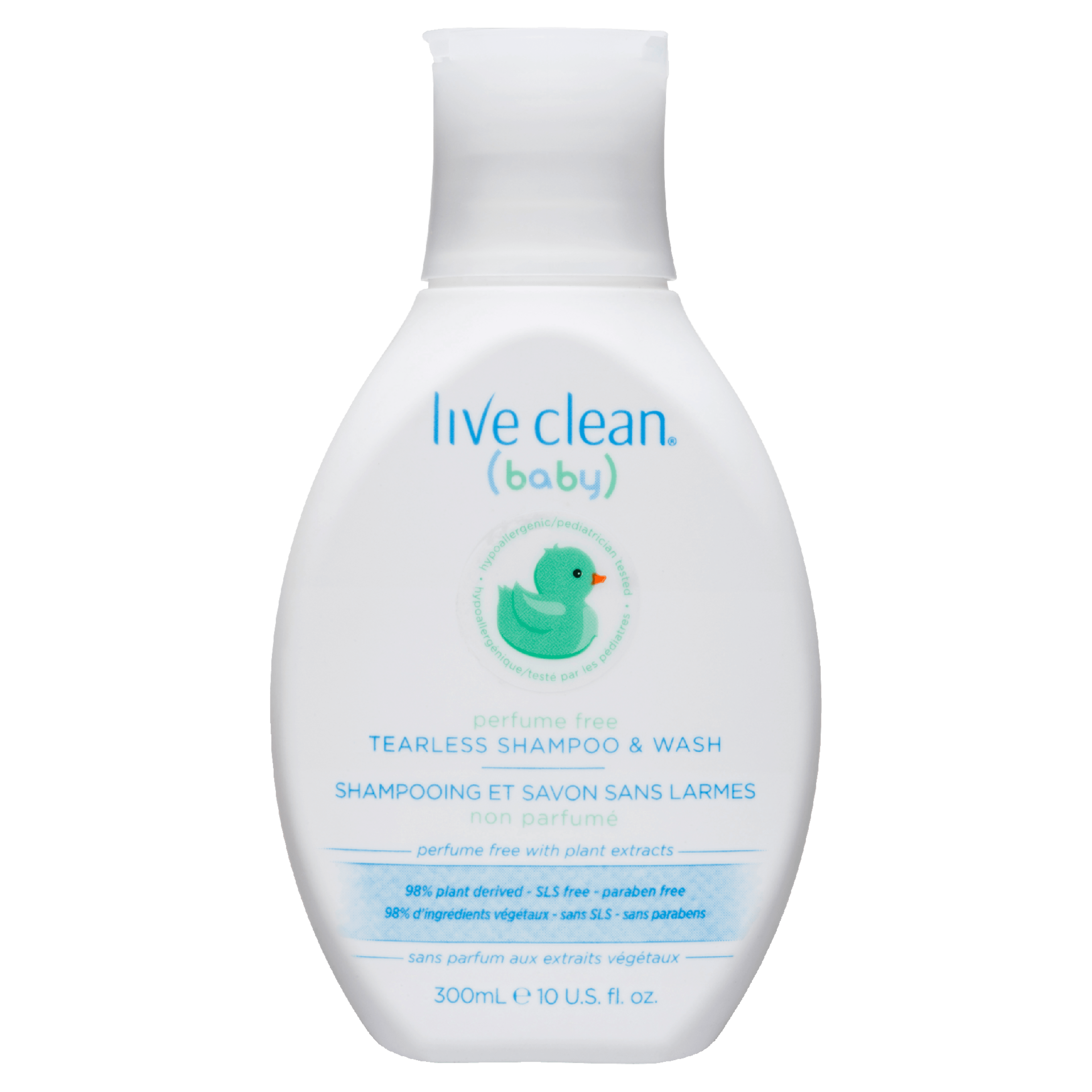 Live Clean Baby Perfume Free Tearless Shampoo & Wash 300 ml