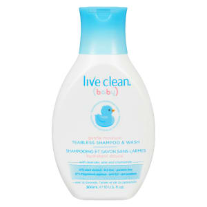 Live Clean Baby Tearless Shampoo & Wash Gentle Moisture 300 ml