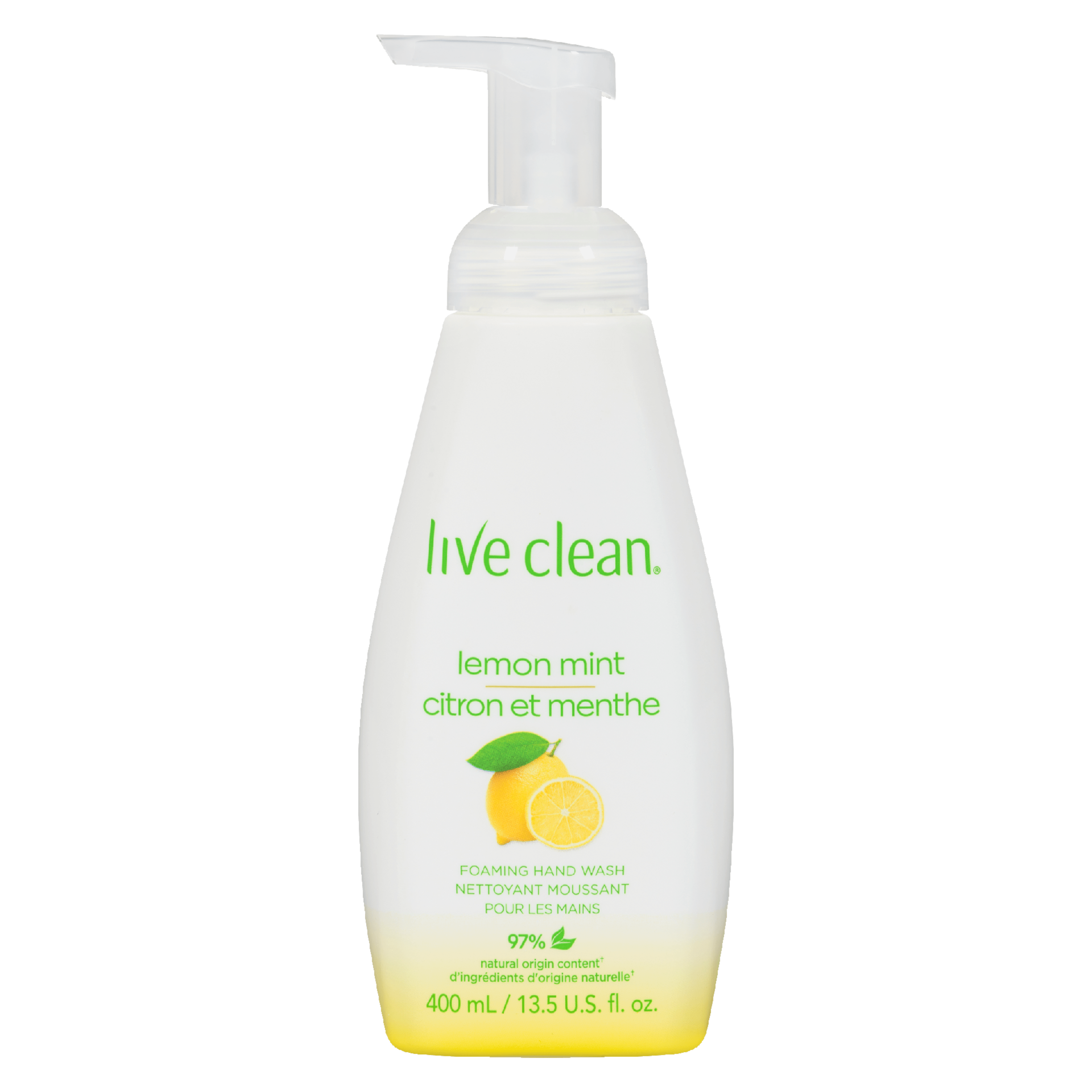 Live Clean Foaming Hand Wash Lemon Mint 400 ml