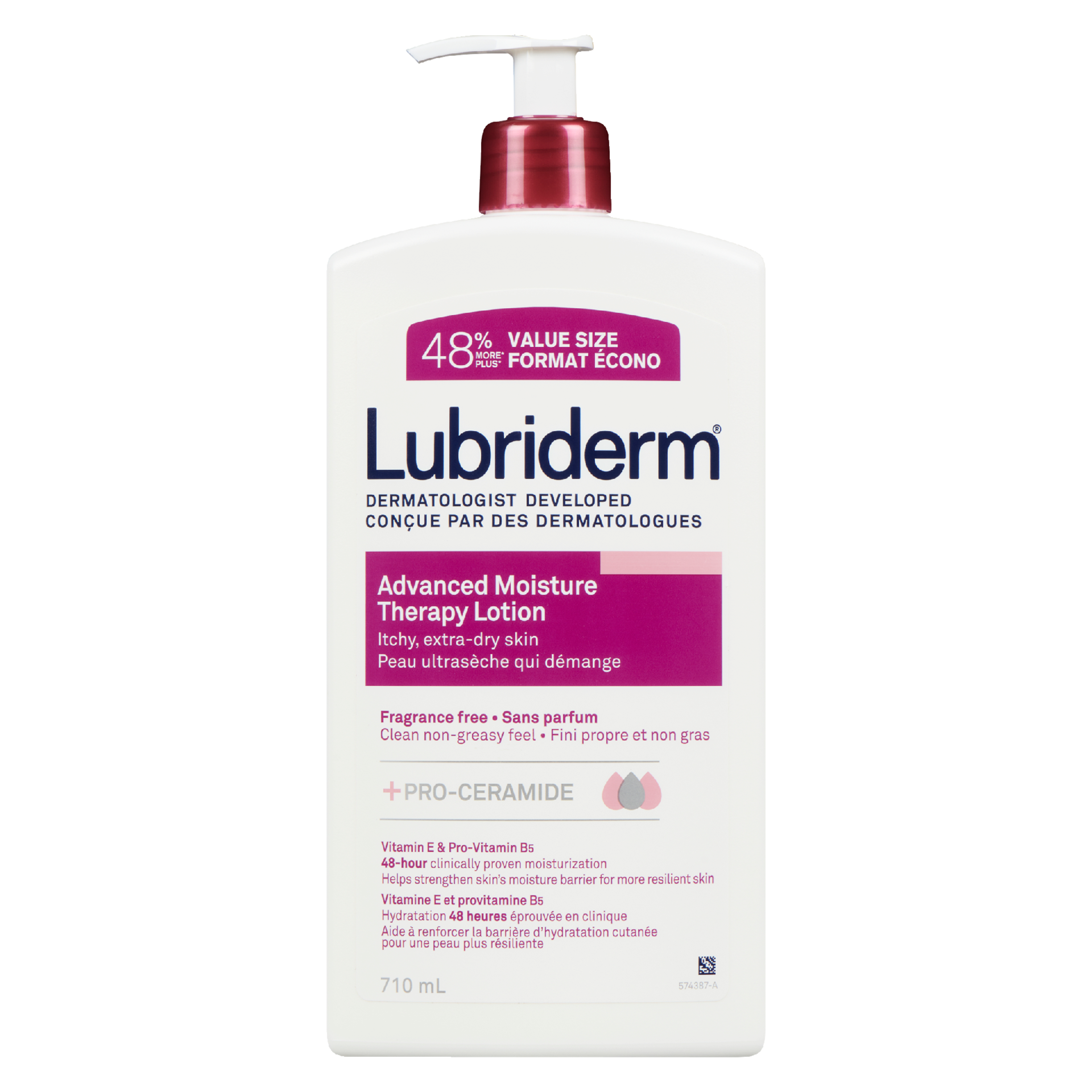 Lubriderm Advanced Moisture Therapy Lotion Fragrance Free Value Size 710 ml