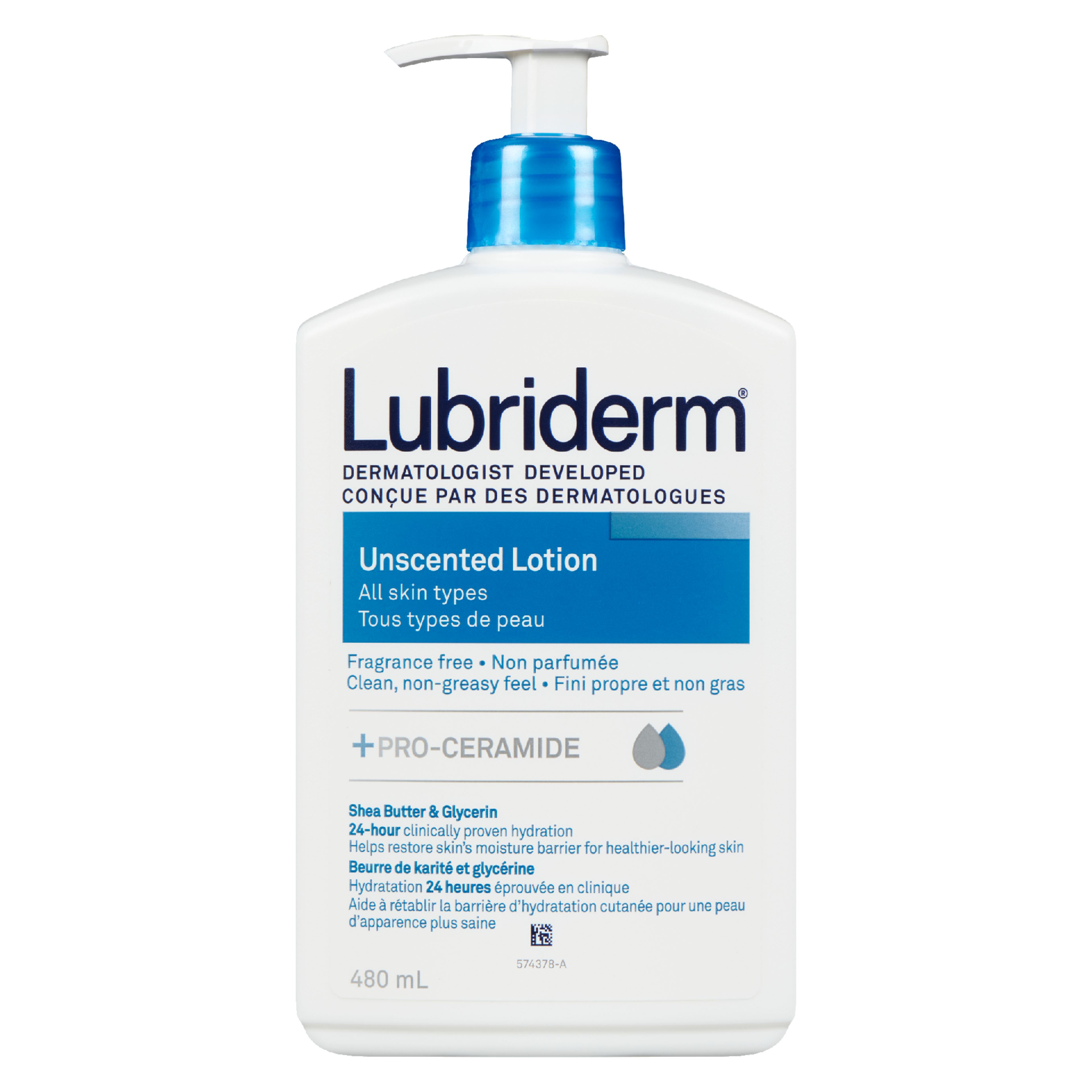 Lubriderm Unscented Lotion Fragrance Free 480 ml