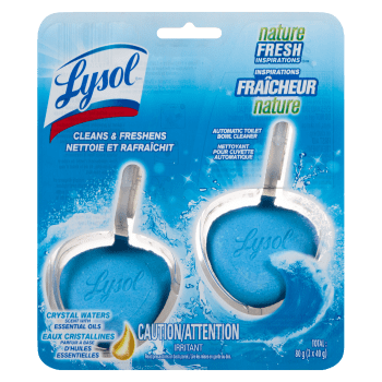 Lysol Nature Fresh Inspirations Automatic Toilet Bowl Cleaner Crystal Waters 2 x 40 g (80 g)