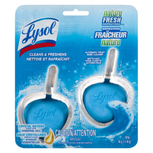 Lysol Nature Fresh Inspirations Automatic Toilet Bowl Cleaner Crystal Waters 2 x 40 g (80 g)