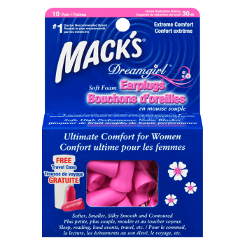 Mack's Dreamgirl Soft Foam Earplugs Extreme Comfort 10 Pair