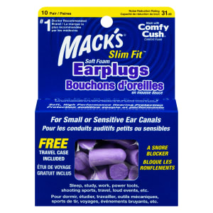 Mack's Slim Fit Soft Foam Earplugs 10 Pair