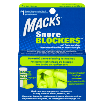 Mack's Snore Blockers Soft Foam Earplugs 12 Pair
